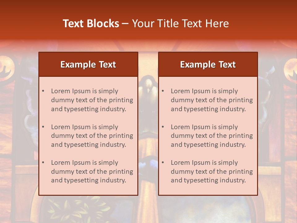 Liturgical Year Liturgical Feast Stained Glass PowerPoint Template