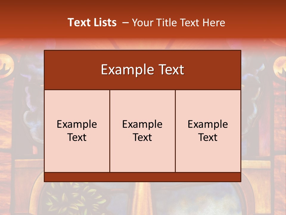 Liturgical Year Liturgical Feast Stained Glass PowerPoint Template