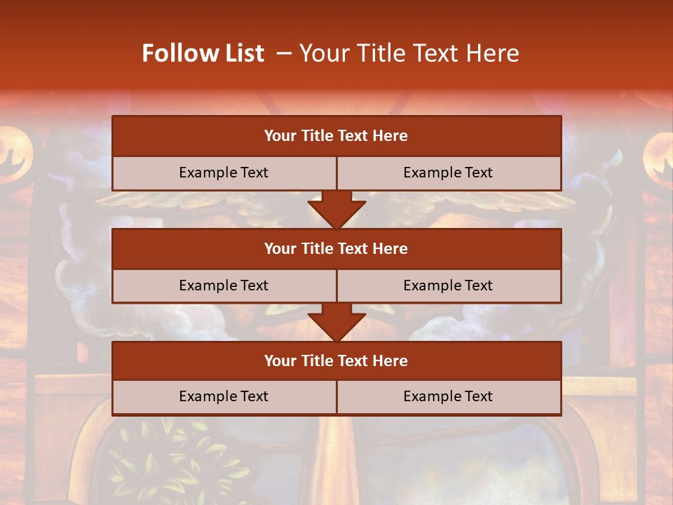 Liturgical Year Liturgical Feast Stained Glass PowerPoint Template