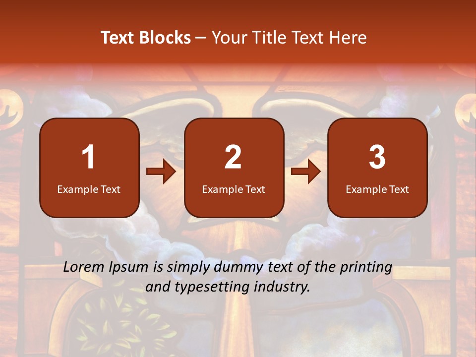 Liturgical Year Liturgical Feast Stained Glass PowerPoint Template