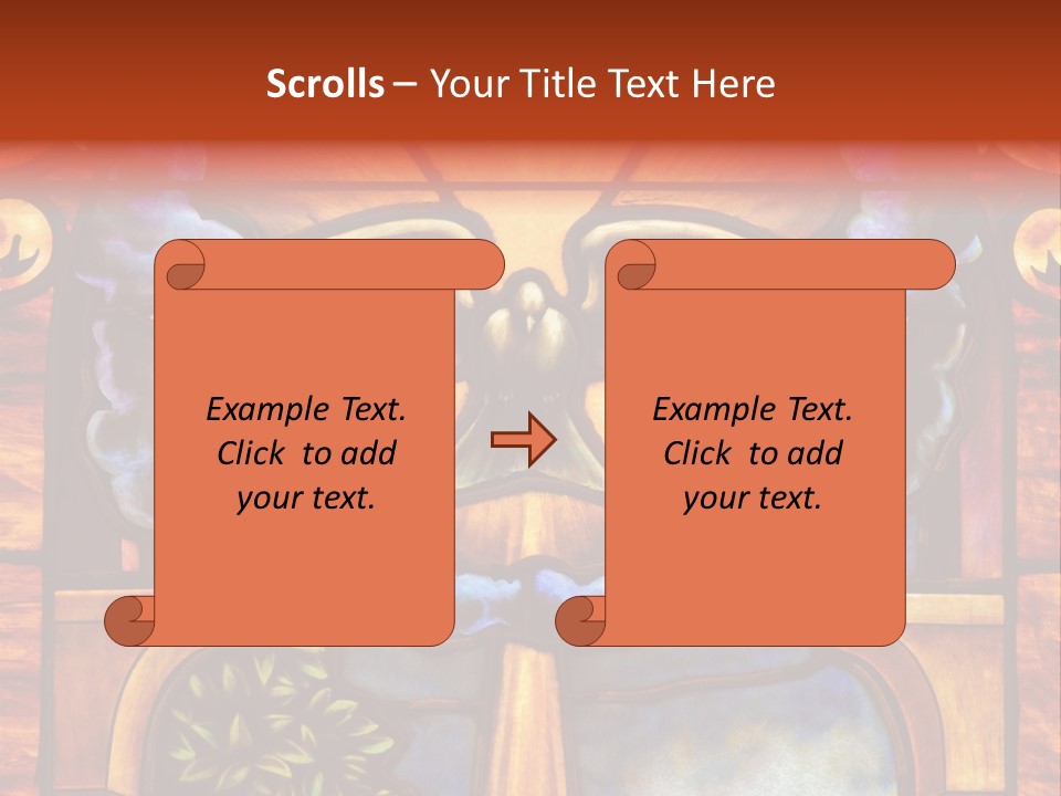 Liturgical Year Liturgical Feast Stained Glass PowerPoint Template