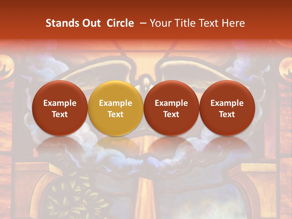 Liturgical Year Liturgical Feast Stained Glass PowerPoint Template