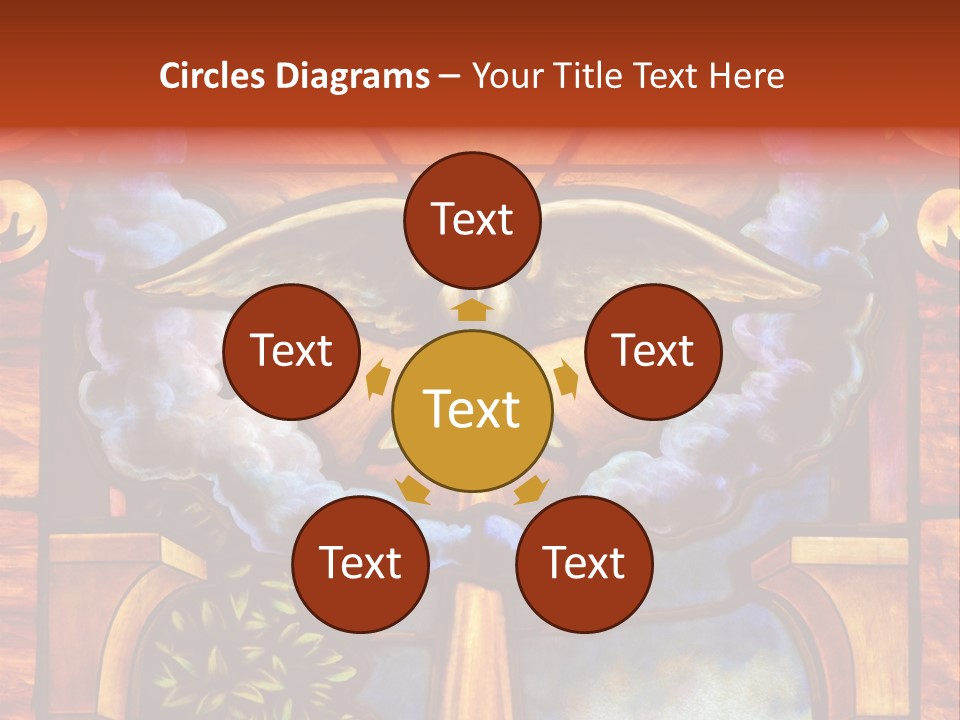 Liturgical Year Liturgical Feast Stained Glass PowerPoint Template