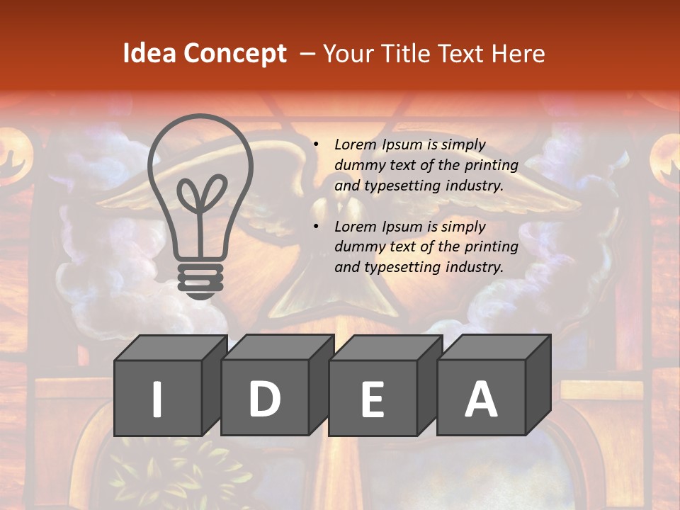 Liturgical Year Liturgical Feast Stained Glass PowerPoint Template