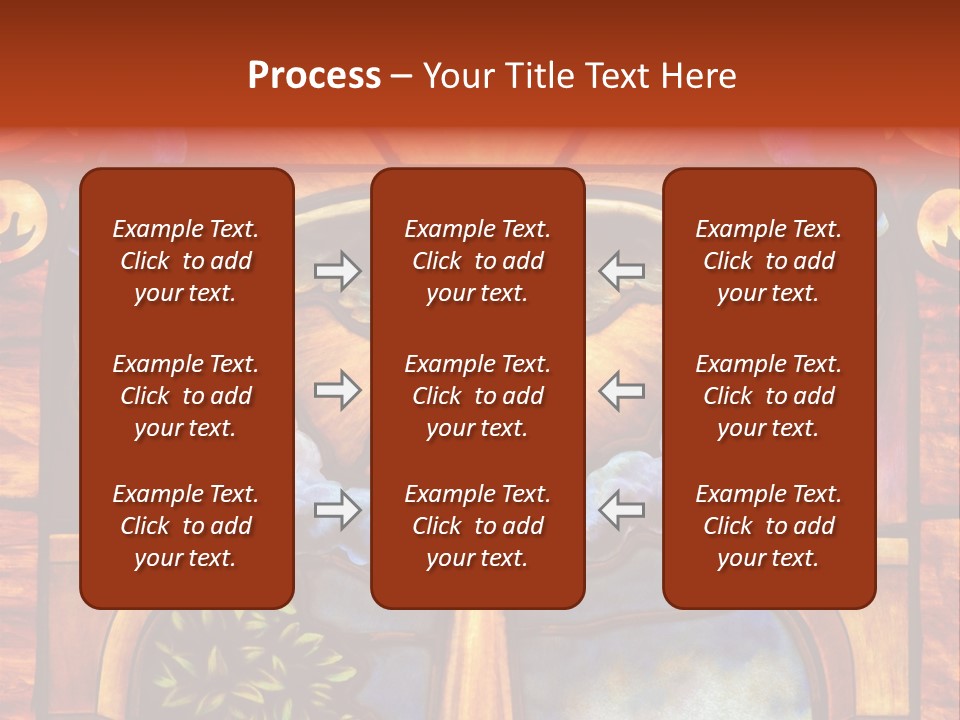 Liturgical Year Liturgical Feast Stained Glass PowerPoint Template