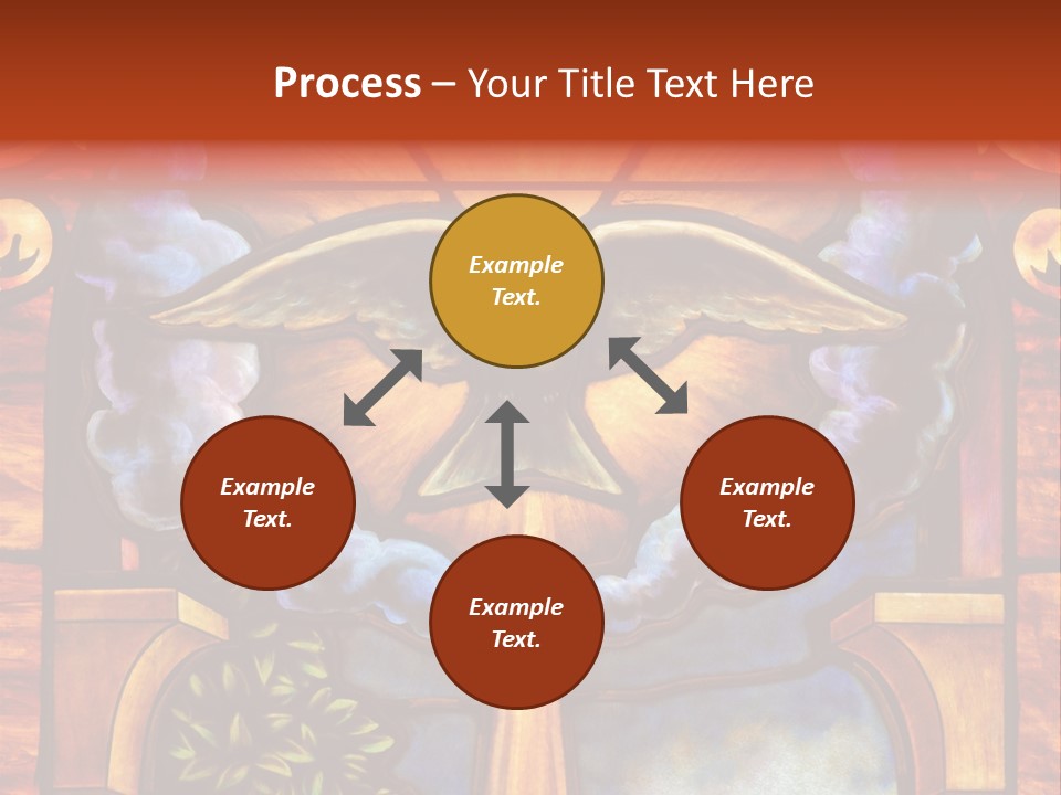 Liturgical Year Liturgical Feast Stained Glass PowerPoint Template
