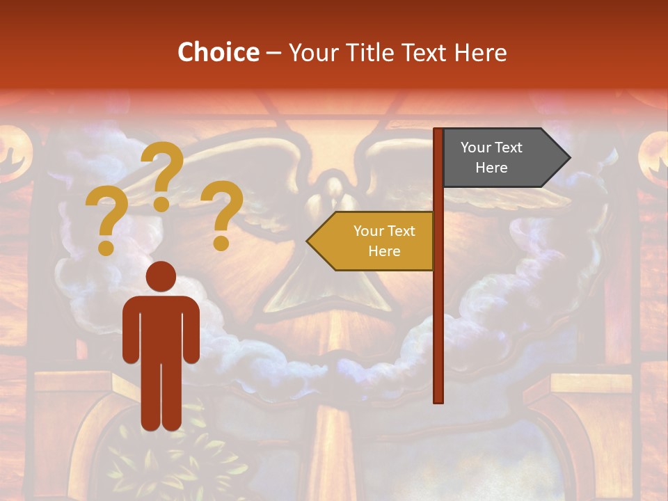 Liturgical Year Liturgical Feast Stained Glass PowerPoint Template