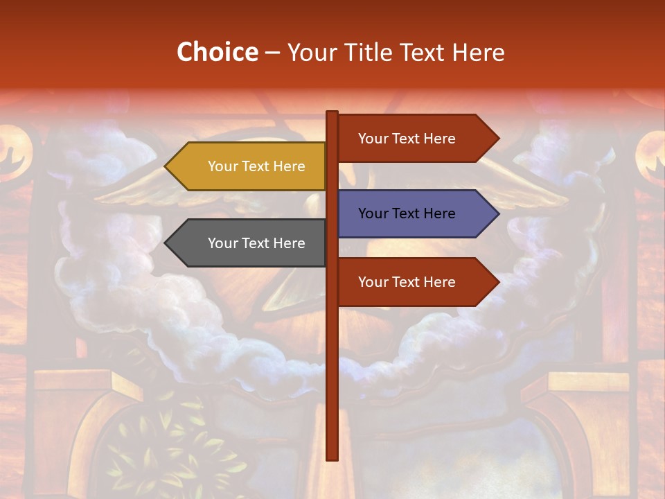 Liturgical Year Liturgical Feast Stained Glass PowerPoint Template