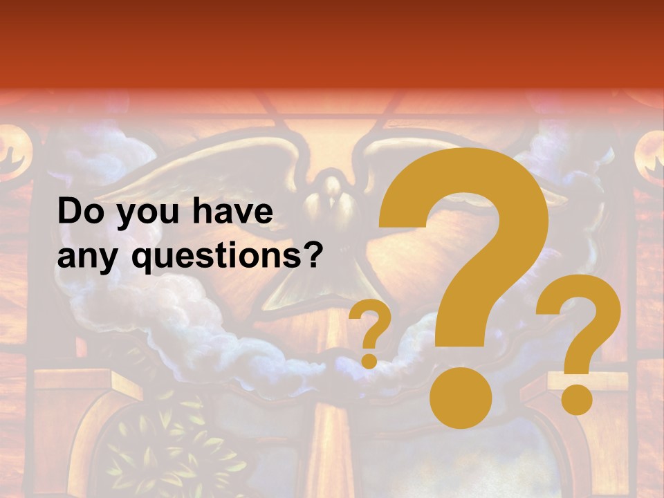 Liturgical Year Liturgical Feast Stained Glass PowerPoint Template