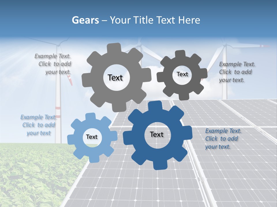 Electricity Turbine Generation PowerPoint Template