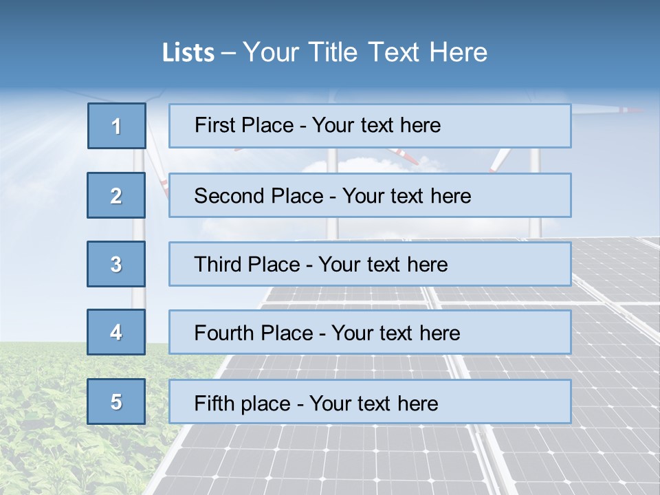 Electricity Turbine Generation PowerPoint Template