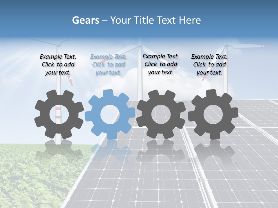 Electricity Turbine Generation PowerPoint Template