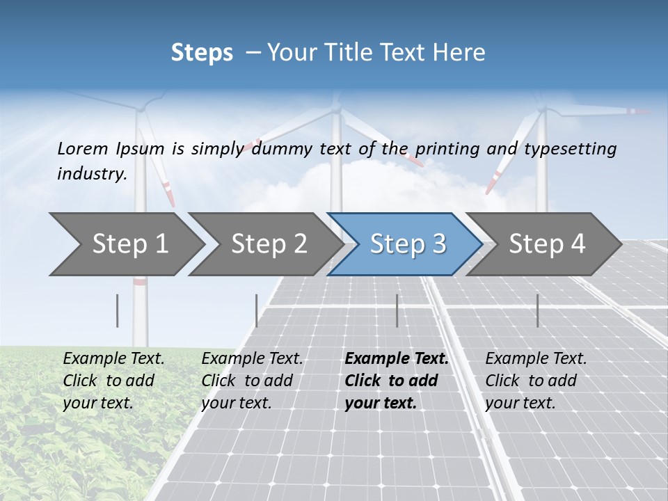 Electricity Turbine Generation PowerPoint Template