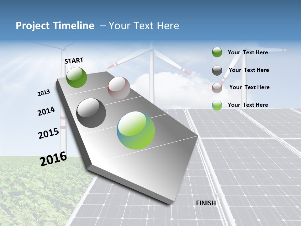 Electricity Turbine Generation PowerPoint Template