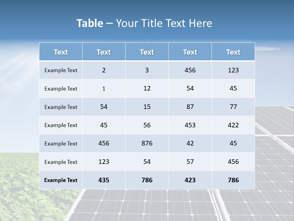 Electricity Turbine Generation PowerPoint Template