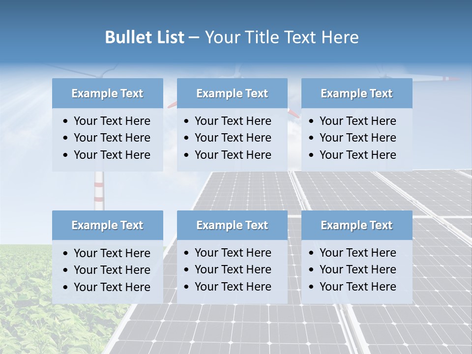 Electricity Turbine Generation PowerPoint Template