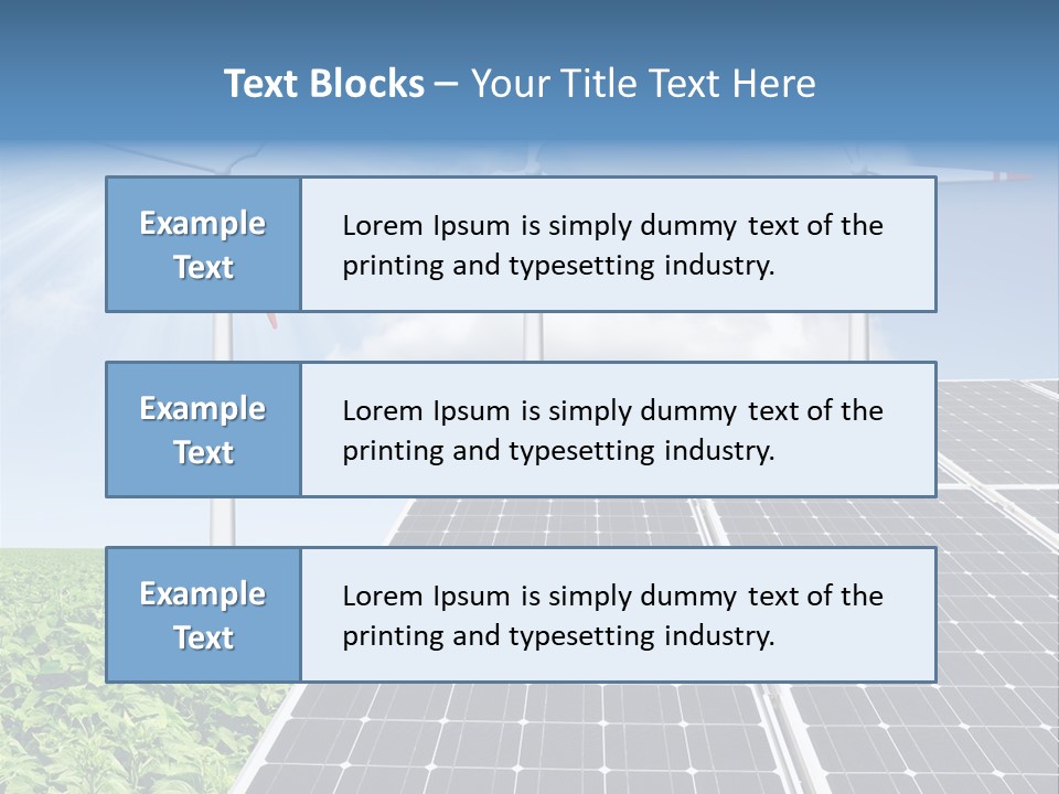 Electricity Turbine Generation PowerPoint Template