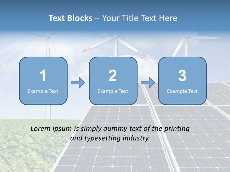 Electricity Turbine Generation PowerPoint Template