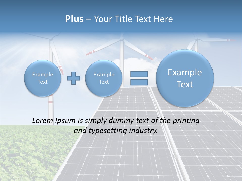 Electricity Turbine Generation PowerPoint Template