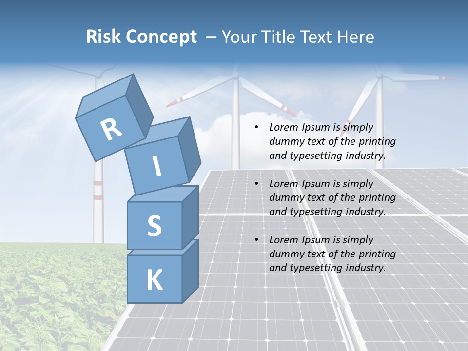 Electricity Turbine Generation PowerPoint Template