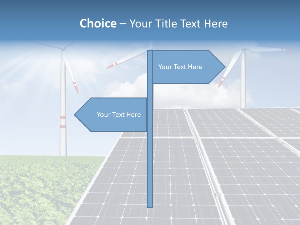 Electricity Turbine Generation PowerPoint Template