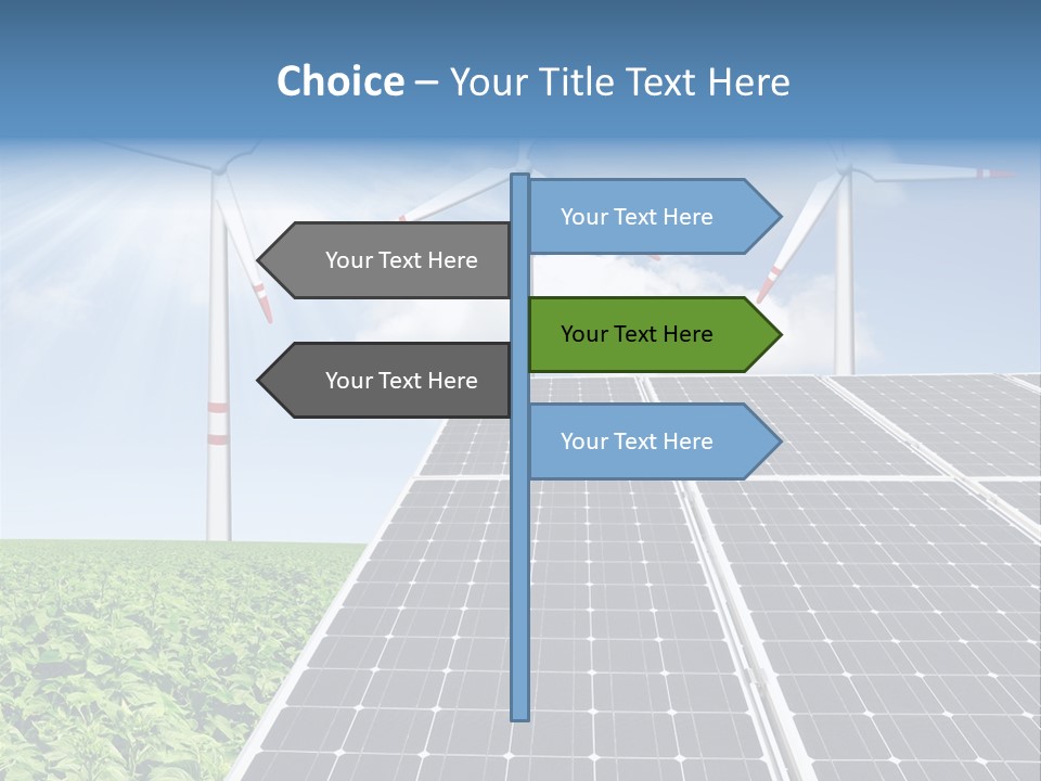 Electricity Turbine Generation PowerPoint Template