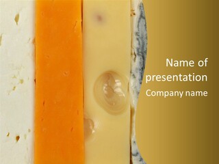 Eat Emmental Swiss Cheese PowerPoint Template