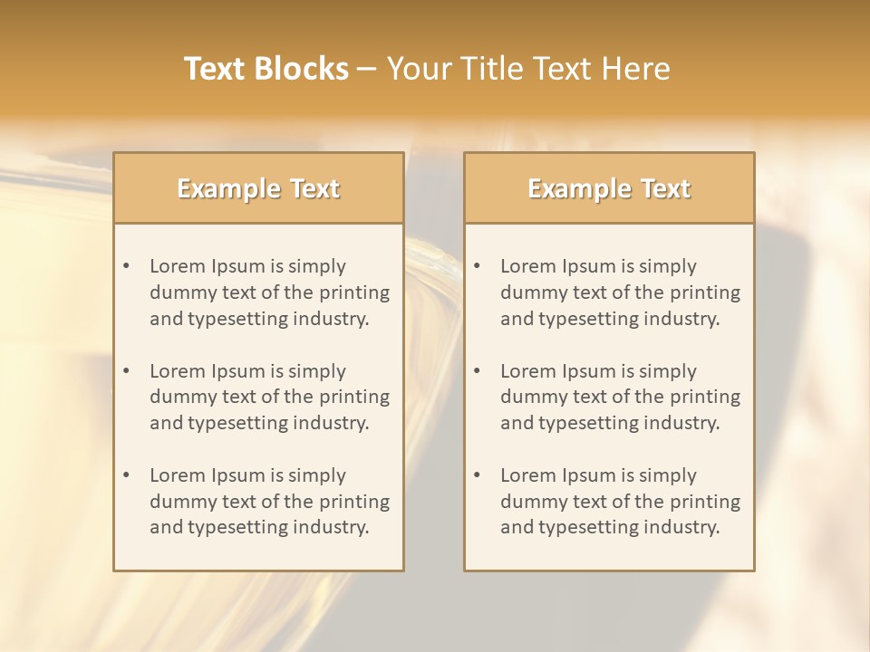 A Close Up Of Two Glasses Of Wine PowerPoint Template
