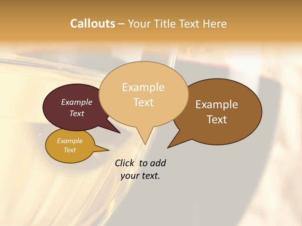 A Close Up Of Two Glasses Of Wine PowerPoint Template