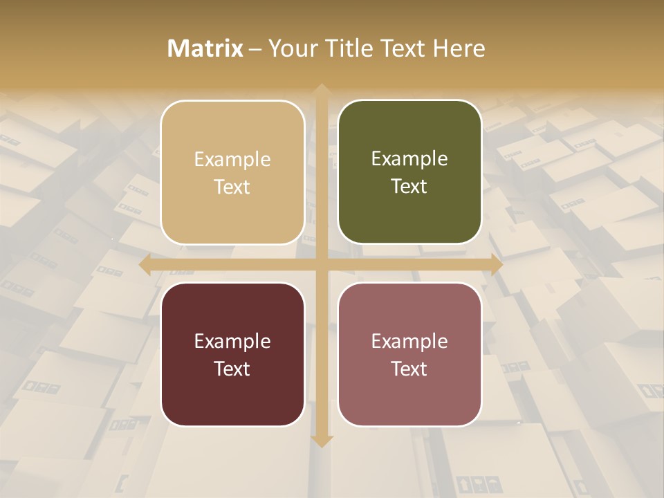 Pack Store Brown PowerPoint Template