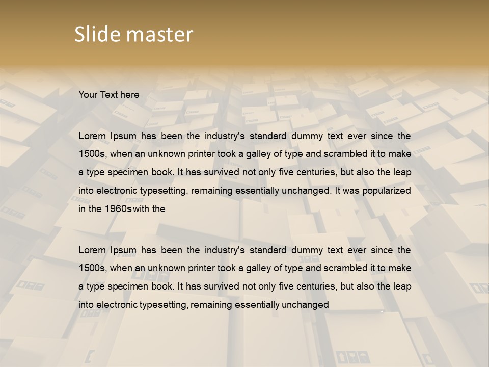 Pack Store Brown PowerPoint Template