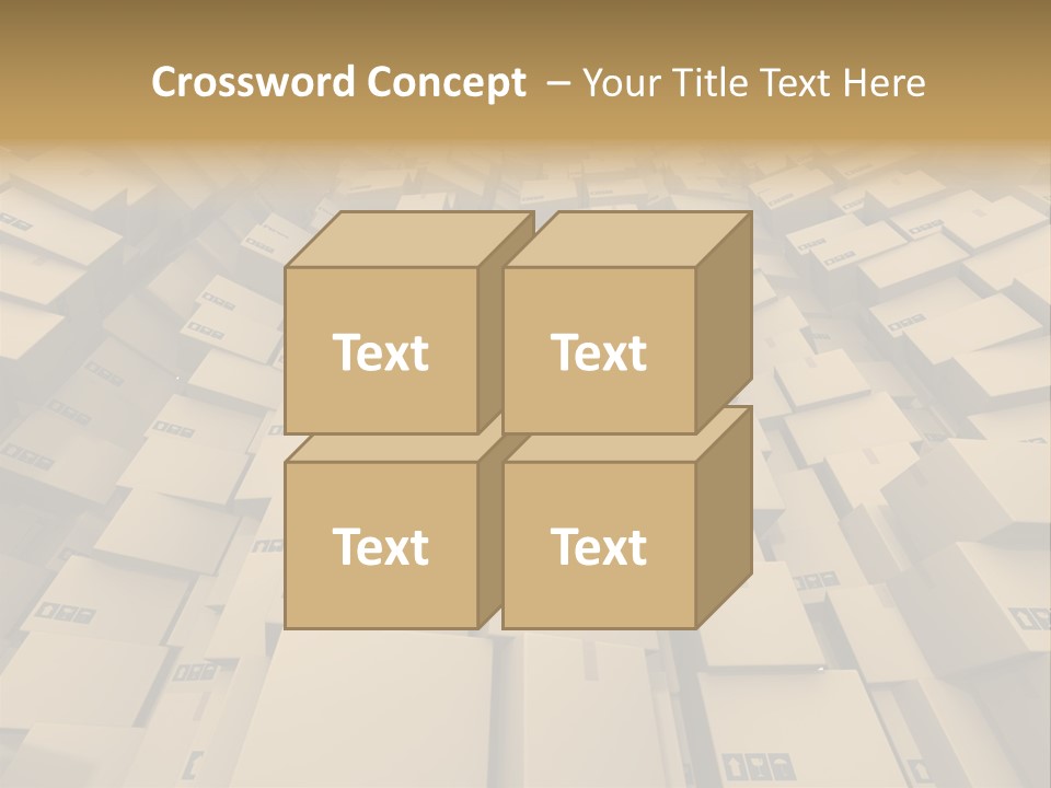 Pack Store Brown PowerPoint Template