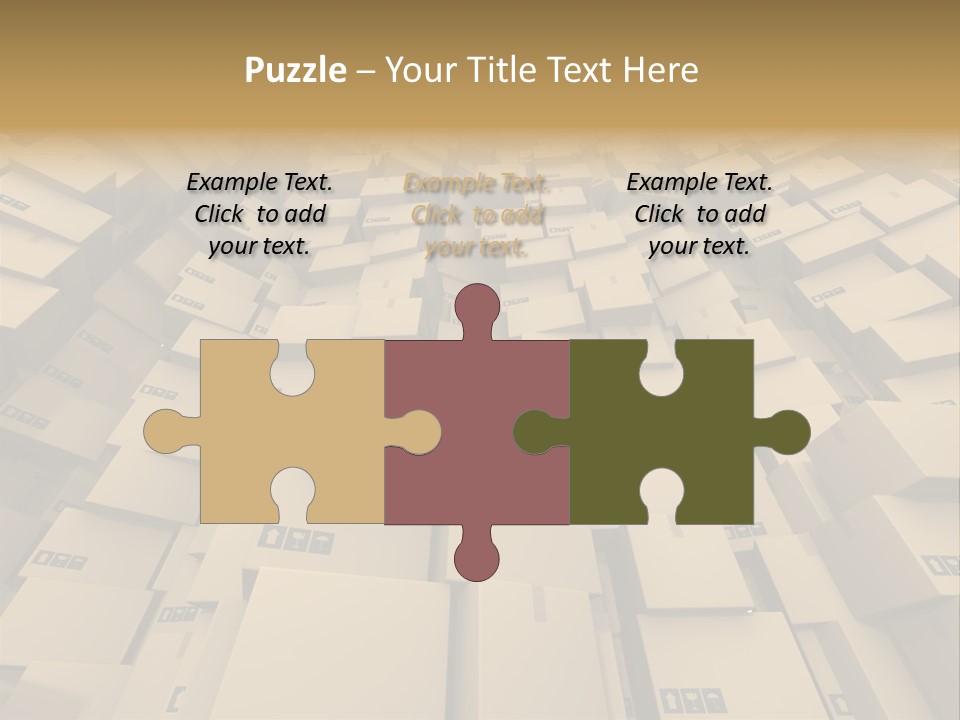 Pack Store Brown PowerPoint Template