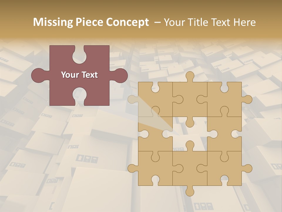 Pack Store Brown PowerPoint Template