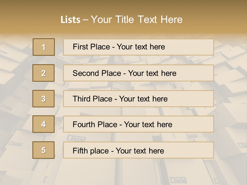 Pack Store Brown PowerPoint Template