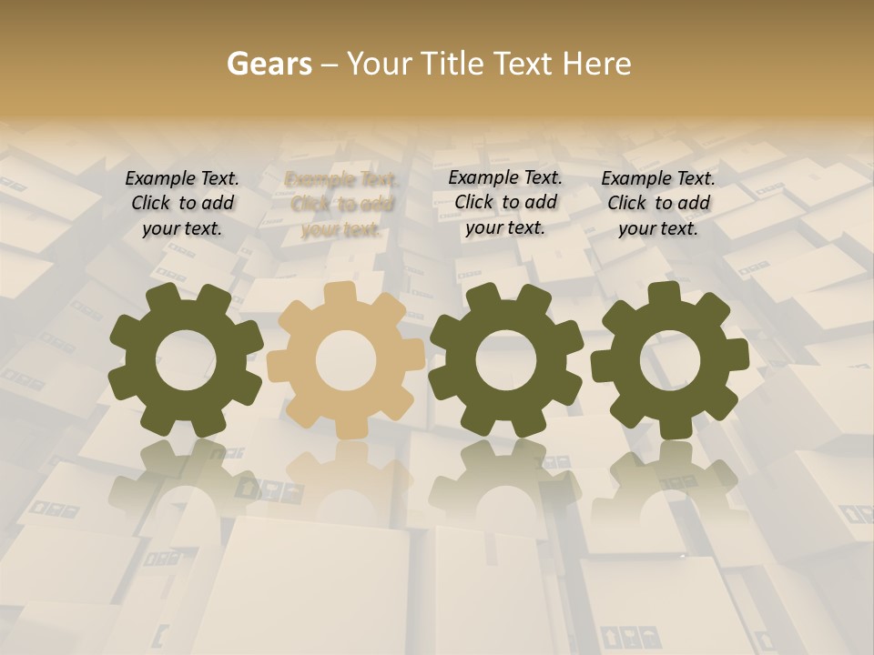 Pack Store Brown PowerPoint Template