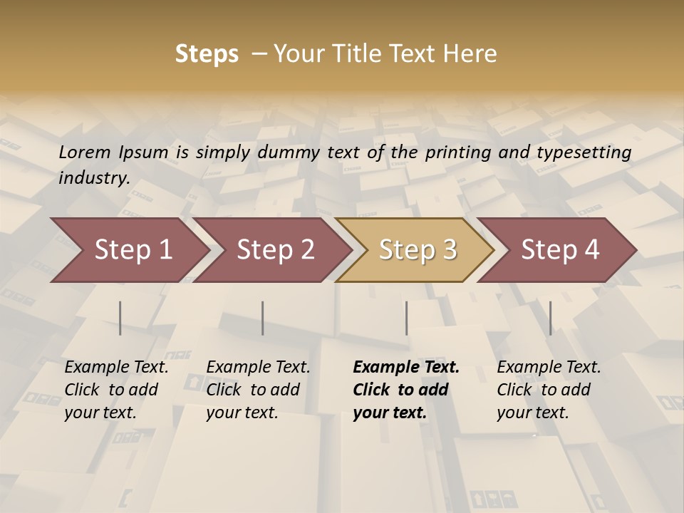 Pack Store Brown PowerPoint Template