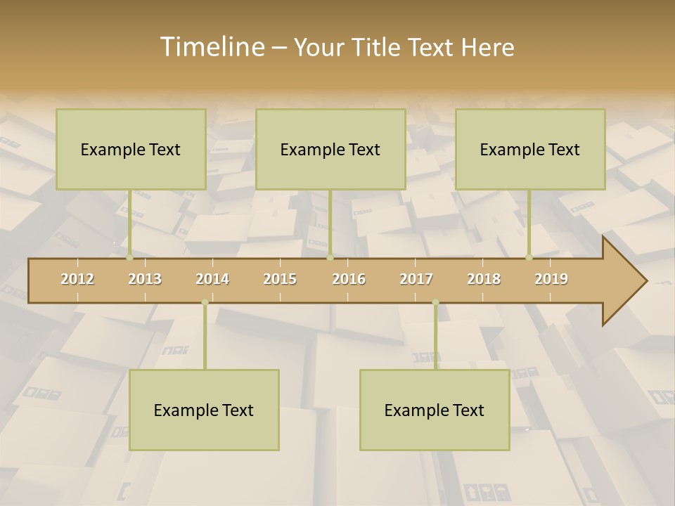 Pack Store Brown PowerPoint Template