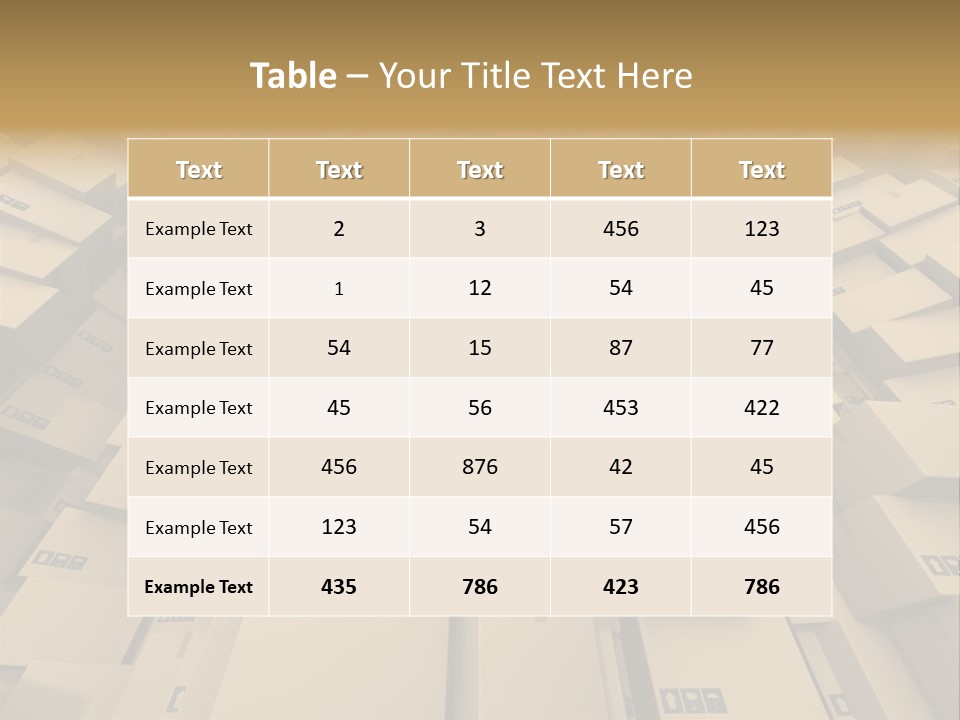 Pack Store Brown PowerPoint Template