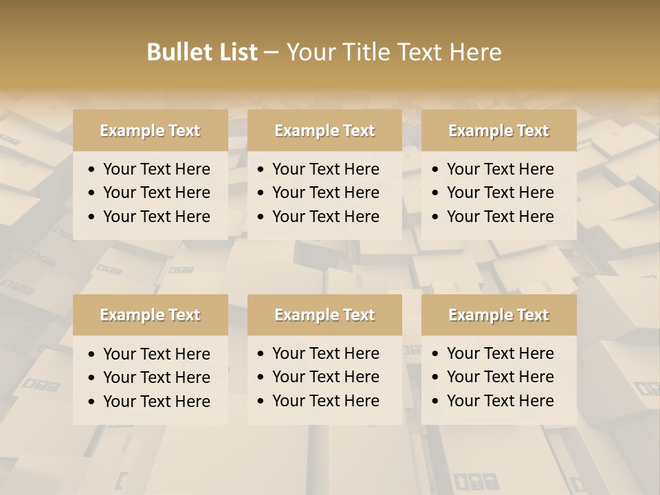 Pack Store Brown PowerPoint Template