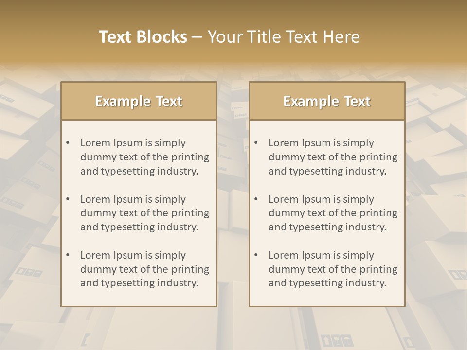 Pack Store Brown PowerPoint Template