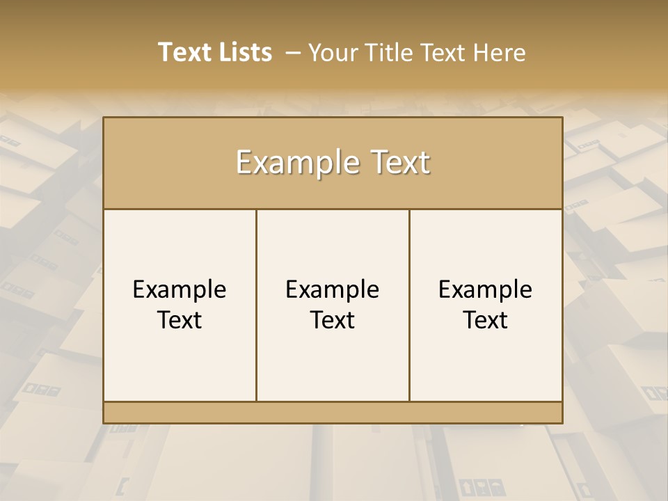 Pack Store Brown PowerPoint Template