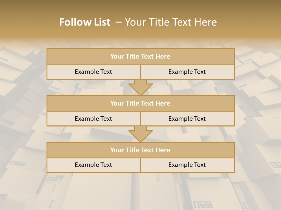 Pack Store Brown PowerPoint Template