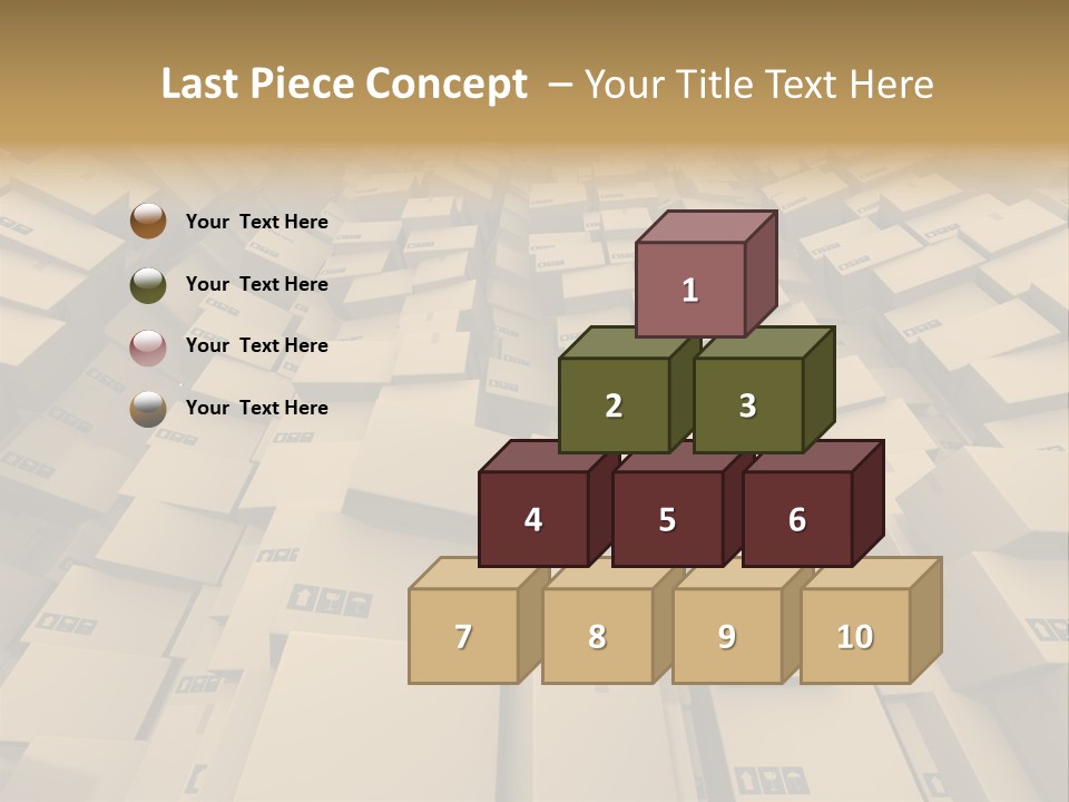 Pack Store Brown PowerPoint Template