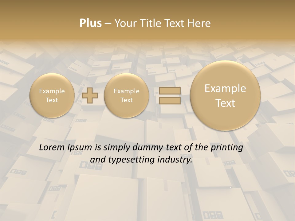 Pack Store Brown PowerPoint Template