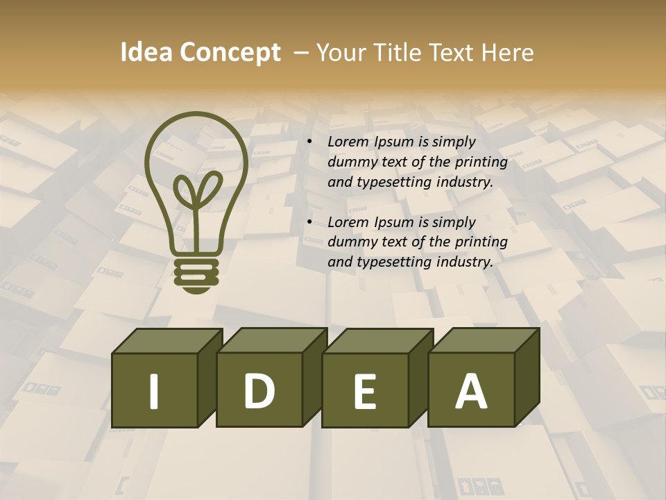 Pack Store Brown PowerPoint Template