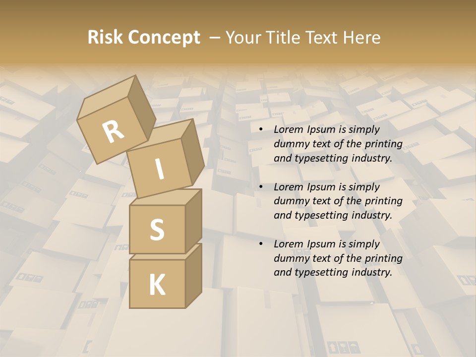 Pack Store Brown PowerPoint Template