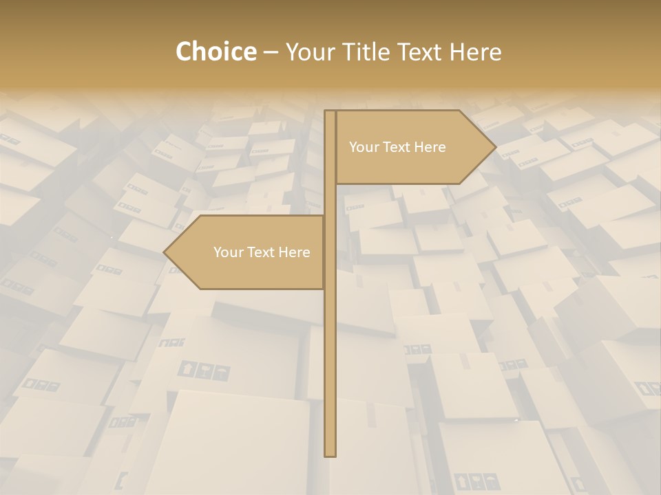 Pack Store Brown PowerPoint Template