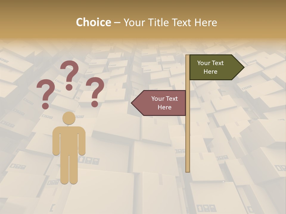Pack Store Brown PowerPoint Template