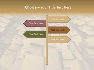 Pack Store Brown PowerPoint Template